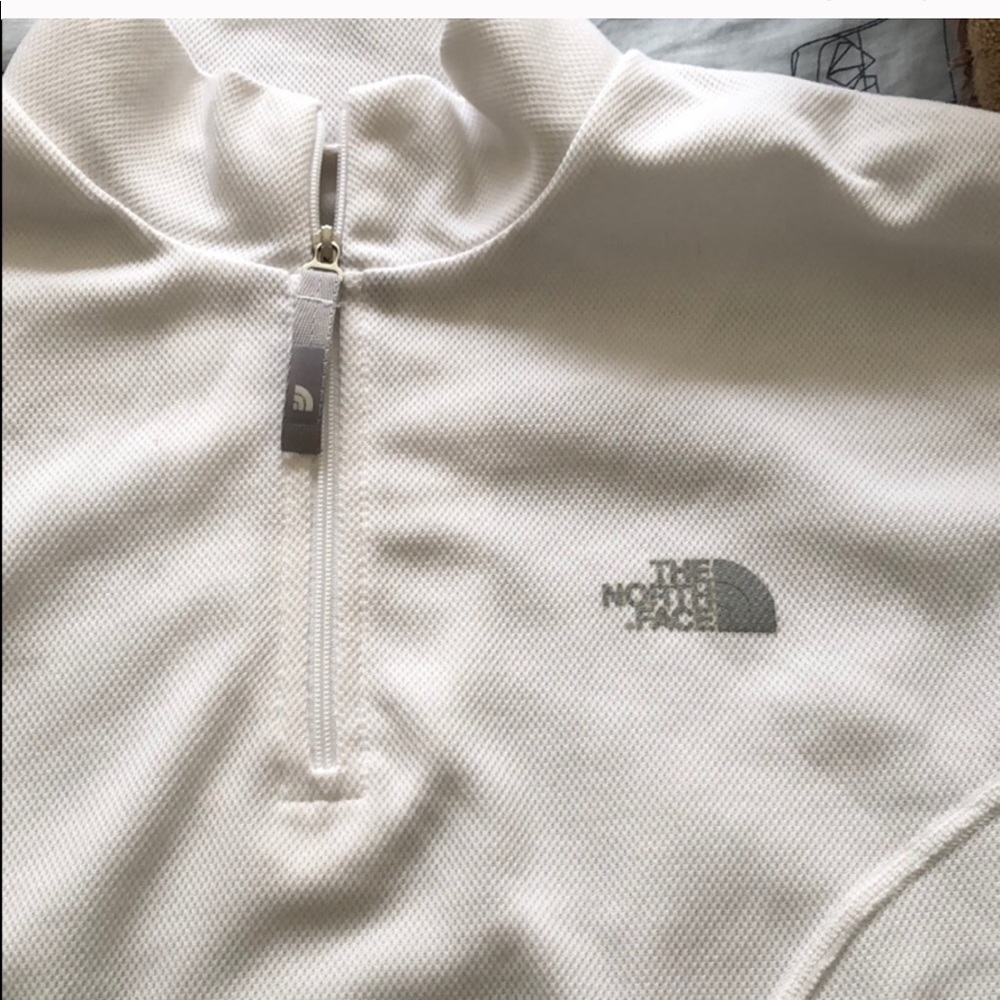 White North Face Half Zip